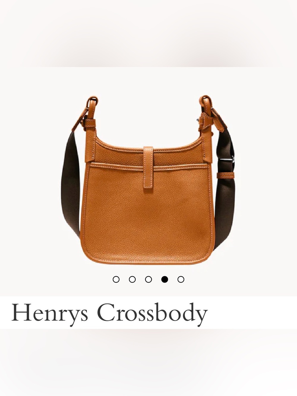 **EUC** Dooney & Bourke Tan Henrys Crossbody Bag Caramel - Picture 5 of 10